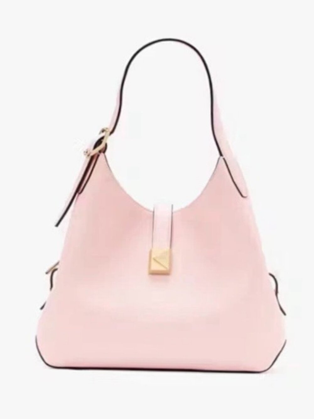 NWT KATE SPADE NEW YORK PINK DECO PEBBLED LEATHER SMALL CROSSBODY TOTE HANDBAG